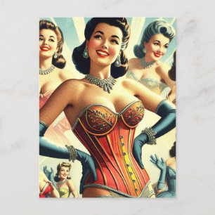  Beauty Corset Meisje Briefkaart