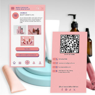 Beauty Cosmetische Custom Branding Foto's Blush Pi Visitekaartje