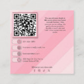 Beauty Cosmetische Huidverzorging Voeg foto's toe  Vierkante Visitekaartje (Achterkant)