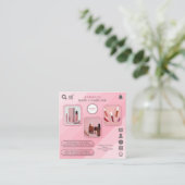 Beauty Cosmetische Huidverzorging Voeg foto's toe  Vierkante Visitekaartje (Staand voorkant)