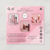 Beauty Cosmetische Huidverzorging Voeg foto's toe  Vierkante Visitekaartje (Voorkant)