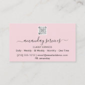 Beauty Cosmetologist Spuit Botox B12 QR Code Visitekaartje (Achterkant)