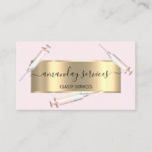 Beauty Cosmetologist Spuit Botox B12 QRCode Roze Visitekaartje (Voorkant)