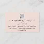 Beauty Cosmetologist Spuit Botox B12 QRCode SPA Visitekaartje (Achterkant)