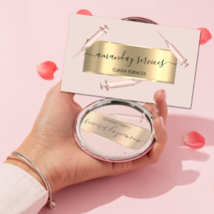 Beauty Cosmetologist Spuit Botox B12 QRCodeBlush Visitekaartje