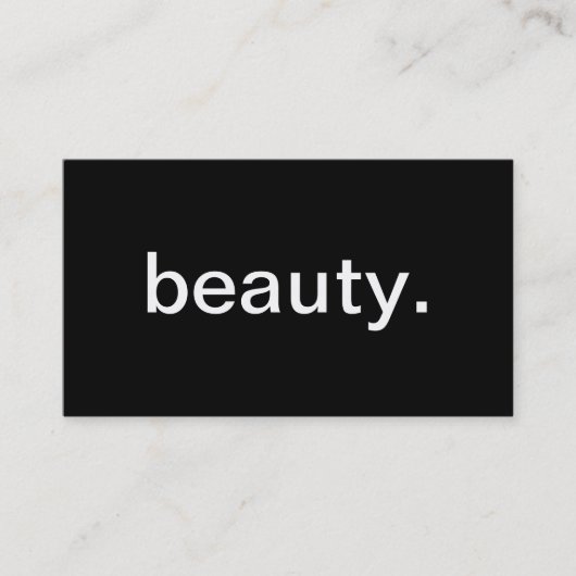 Beauty Cosmetologist Visitekaartje (Voorkant)