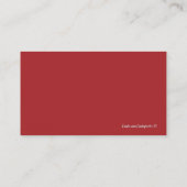 Beauty Cosmetologist Visitekaartjes (Achterkant)