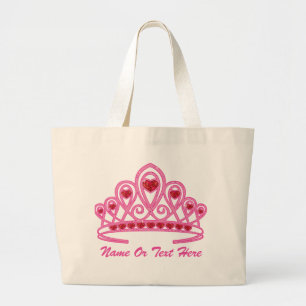 Beauty Crown Custom Grote Tote Bag