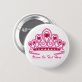 Beauty Crown Custom Ronde Button 5,7 Cm (Voorkant /achterkant)