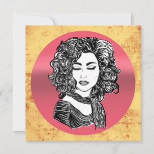 Beauty curly haar kaart