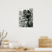 Beauty die de duivels bedragen, Notre Dame, Parijs Poster (Keuken)