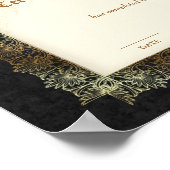 Beauty Diploma Certificate of Completion Black Poster (Hoek)