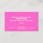 Beauty Discount Coupon Silver Sequins Roze (Achterkant)