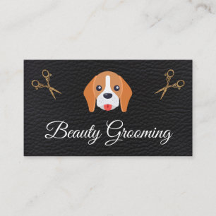 Beauty Dog Groomer Elite Shears Leather Visitekaartje