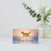 Beauty Dog Groomer | Hondenrennen Visitekaartje (Staand voorkant)