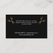 Beauty Dog Grooming Scissors | Marmer | QR-code Visitekaartje (Achterkant)