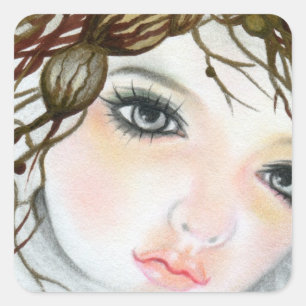 Beauty Doll Gezicht Kroon sticker