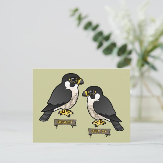 Beauty & Dot.Ca Briefkaart (Staand voorkant)