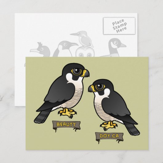 Beauty & Dot.Ca Briefkaart (Voorkant / Achterkant)