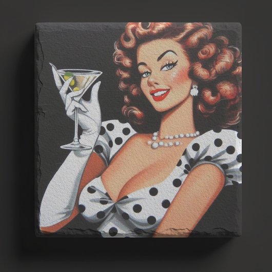 Beauty Drink Pin Up Stenen Onderzetter