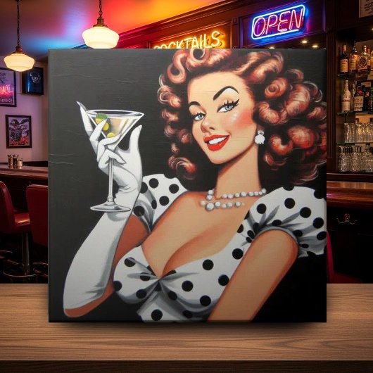Beauty Drink Pin Up Tegeltje