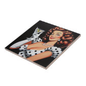 Beauty Drink Pin Up Tegeltje (Zijkant)