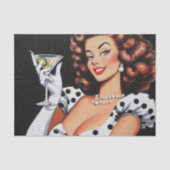 Beauty Drink Pin Up Tissuepapier (Voorkant)