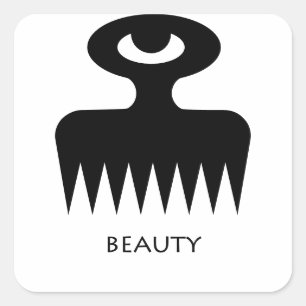 Beauty (Duafe) Adinkra Symbol Sticker