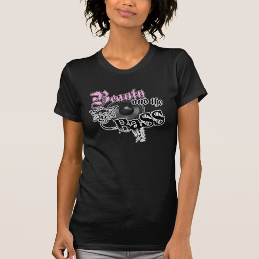 Beauty en Bass meisjes EDM basmuziek logo T-shirt (Voorkant)