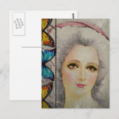 Beauty en Butterflies Briefkaart (Voorkant / Achterkant)