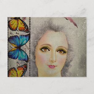 Beauty en Butterflies Briefkaart