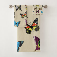 Beauty en Butterfly Bath Towel Set