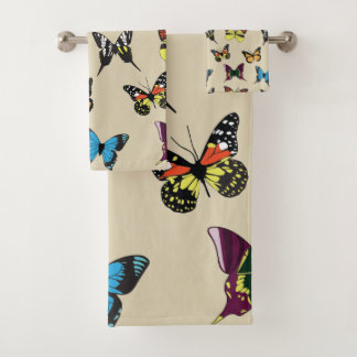 Beauty en Butterfly Bath Towel Set Bad Handdoek