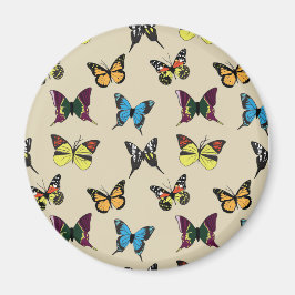 Beauty en Butterfly Magnet