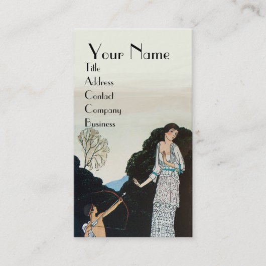 BEAUTY EN CUPID - MODE DESIGNER MAKEUP ARTIST VISITEKAARTJE (Voorkant)