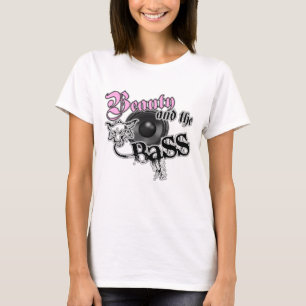 Beauty en de BASS Trance Electro techno Rave DJ T-shirt