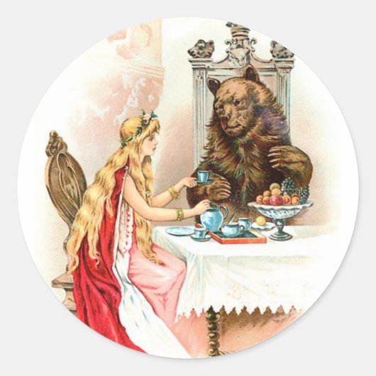 Beauty en de Beast Sticker (Voorkant)