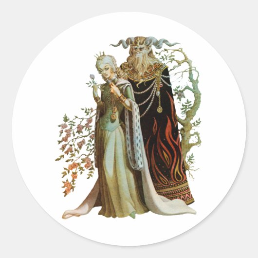 Beauty en de Beast Sticker (Voorkant)