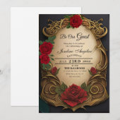 Beauty en de Beast Sweet 16-uitvindingen Kaart (Voorkant / Achterkant)