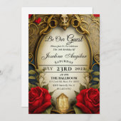 Beauty en de Beast Sweet 16-uitvindingen Kaart (Voorkant / Achterkant)