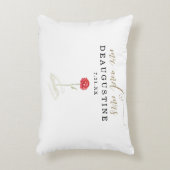 Beauty en de Beast Wedding Engagement Party Accent Kussen (Voorkant(Verticaal))