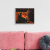 Beauty en de heks - canvas afdruk (Insitu (Woonkamer))