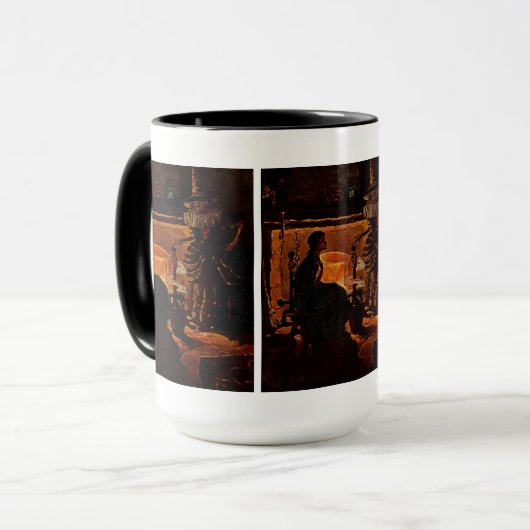 Beauty en de heks - mok (Voorkant links)