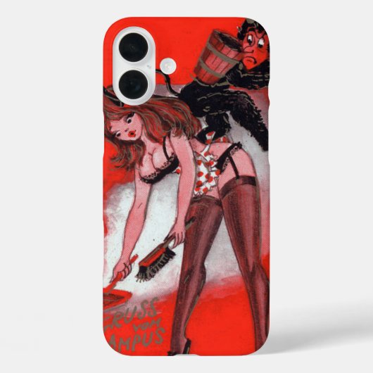 Beauty en de  kerst van de Krampus Case-Mate iPhone Case (Achterkant)