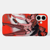 Beauty en de  kerst van de Krampus Case-Mate iPhone Case (Achterkant (horizontaal))