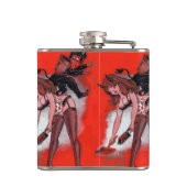 Beauty en de kerst van de Krampus Heupfles (Achterkant)
