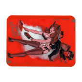 Beauty en de  kerst van de Krampus Magneet (Horizontaal)