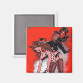 Beauty en de kerst van de Krampus Magneet (Voorkant / Achterkant)