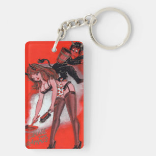 Beauty en de  kerst van de Krampus Sleutelhanger