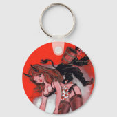 Beauty en de  kerst van de Krampus Sleutelhanger (Voorkant)